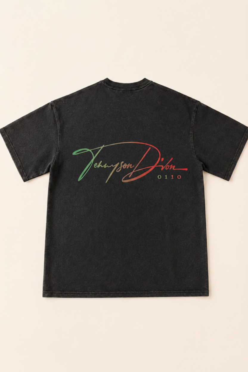 Black Tee - Upper Back Logo